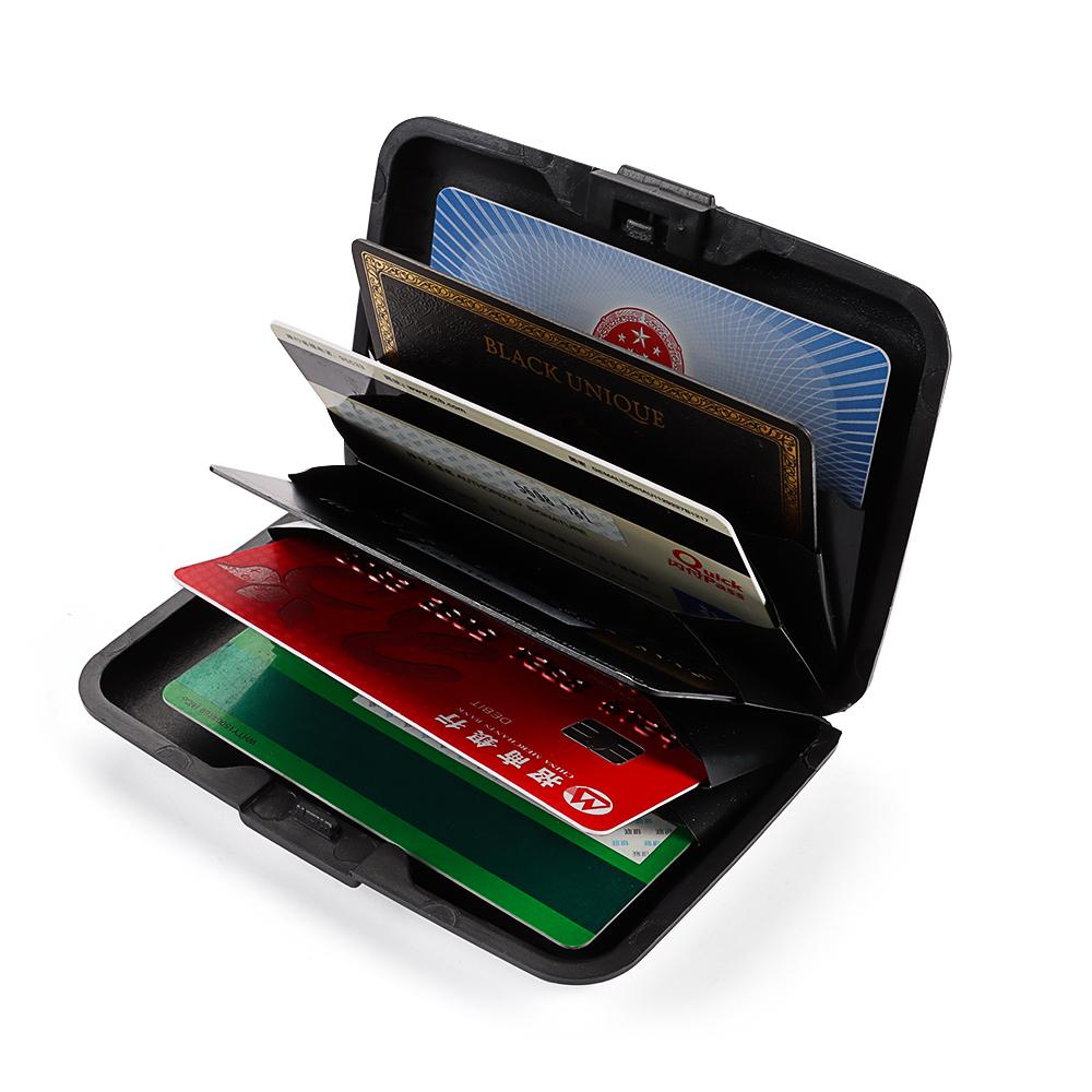 Men Women RFID Blocking Metal Aluminum ID Card Case RFID Wallet Credit Card Holder Coin Purse