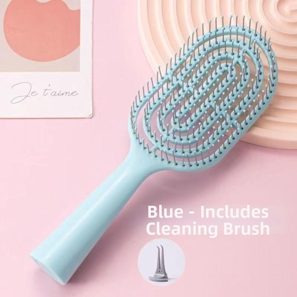 Thin Thick Curly Vented Hair Brush Anti-static Hair Styling Tool Hair Paddle Brush  for Women Girls