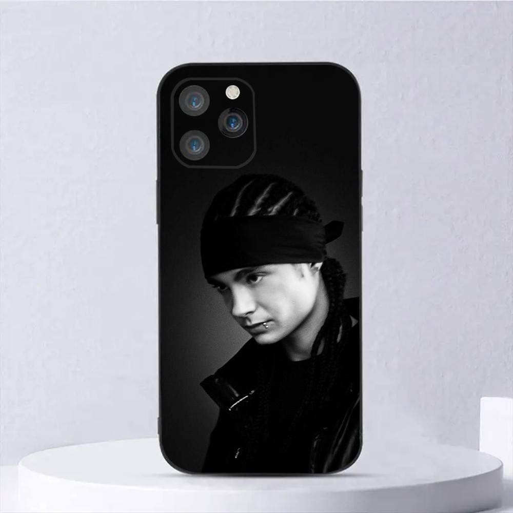 Чехол для телефона Tom K-Kaulitz для iPhone 16,15,14,13,12,11,Plus,Pro Max,XS,X,E,SE,Mini Мягкий силиконовый черный чехол