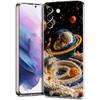 Прозрачный чехол-бампер для телефона Samsung Galaxy S25 S24 S23 S22 S20 S21 FE Ultra S24 S23 S10 S10E Plus 5G с рисунком мультяшной планеты