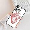 Чехол для телефона с анатомией человеческого сердца Для Для iPhone 17 Air 16 15 11 12 13 14 Pro Ma Plus coque