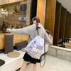 Ancient Cute Angel Bear Drawstring Bag Cute Pain Bag Double Shoulder Canvas Bag Versatile Large Capacity Niche Backpack