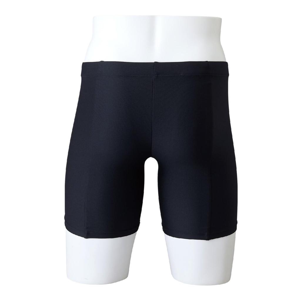 Mizuno Базовые полушорты N2MBAA01 Черные для соревновательной и школьной плавательной одежды (16 см внутренний шов) Плавание, Плавание, Практика,