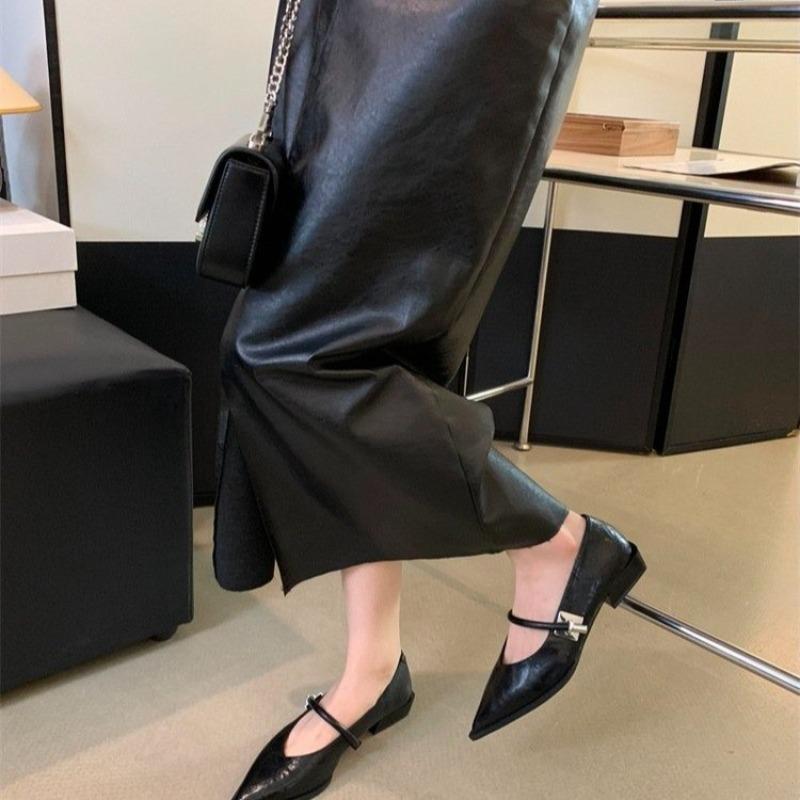 Fashion New Style Women's Spring Autumn Pointed Toe Women Pumps Fashion Shallow Low Heel Shoes Ladies Street Style Mary Jane Shoes