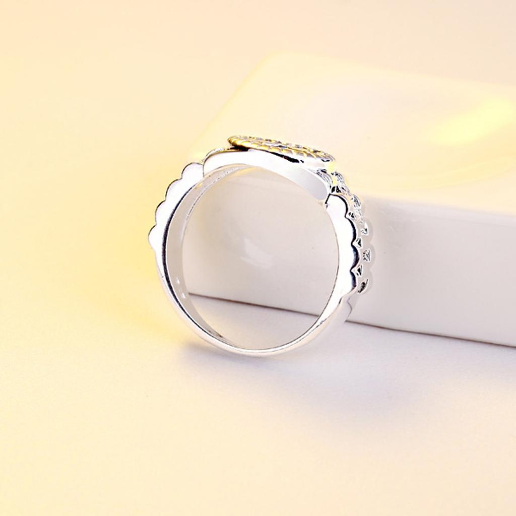 Винтажное кольцо в форме часов с цирконием, женское кольцо на указательном пальце, модное кольцо с кристаллами