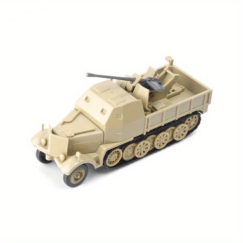 1:72 масштаба миниатюрная полугусеничная модель бронированной машины игрушки Второй мировой войны FLAK37 4D сборка автомобиля DIY комплект