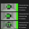 Профессиональный лазерный уровень с зелеными линиями для помещений/улицы 8/12/16 линий Высокоточный автоматический самовыравнивающийся измерительный инструмент