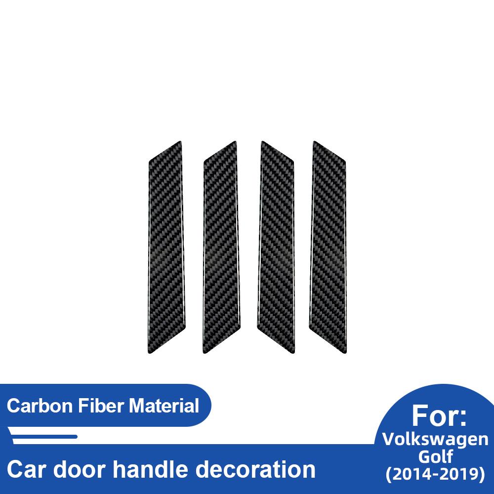 For Volkswagen Golf 7 2014-2015-2016-2017-2018-2019 Carbon Fiber Car Car door handle decoration Sticker Trim Film Accessories