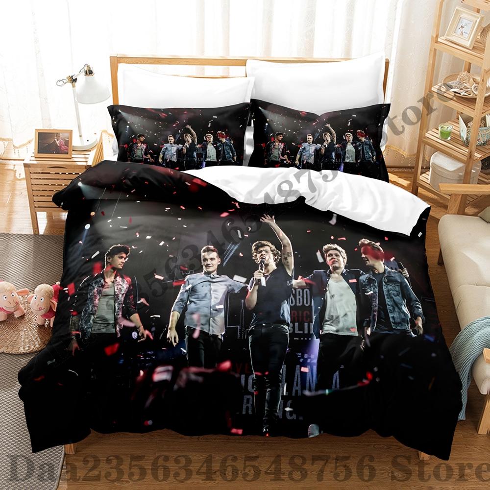 Постельное белье Direction One Односпальное Двуспальное Полный Размер Queen Size King Size Комплект для Взрослых Детской Спальни Пододеяльник Комплекты Печать Аниме Комплект Постельного Белья