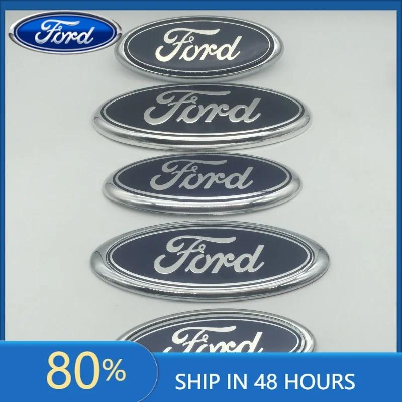 Автомобильная наклейка Ford 2025 Горячая 1 шт. 3D синяя для ford Автомобиль Передняя Головная Крышка Капота Значок Задний Хвост Бампер Багажника Рулевое колесо Чехлы S