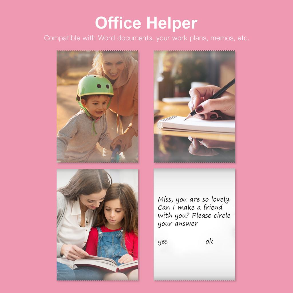 Универсальный фотопринтер Многофункциональный портативный принтер Беспроводной мгновенный мини-принтер с поддержкой BT