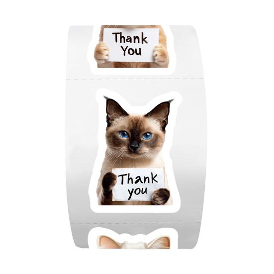 1/2 Rolls Notebook Sticker Pet Theme Copper Plate Paper Cat Dog Printing Decals Laptop Mobile Phone Case Decor