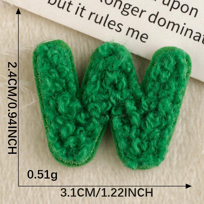 Вышитая нашивка на полотенце, вышитая нашивка, оригинальная нашивка из 26 букв, аксессуары для одежды, аксессуары для самостоятельного изготовления, вышитая наклейка на ткань