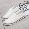Новые весенне-осенние мягкие кожаные туфли женские на плоской подошве модные брендовые женские мокасины повседневные женские белые туфли