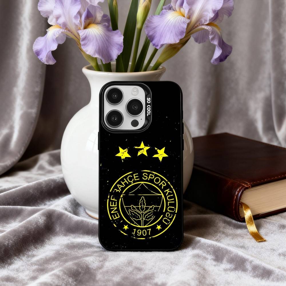 1 шт. T-Турция-Y F-Фенербахче-E Чехол для телефона для iPhone17,16,15,14,13,12,11 Plus,Pro Max Черный Конфетный серебристый чехол для телефона