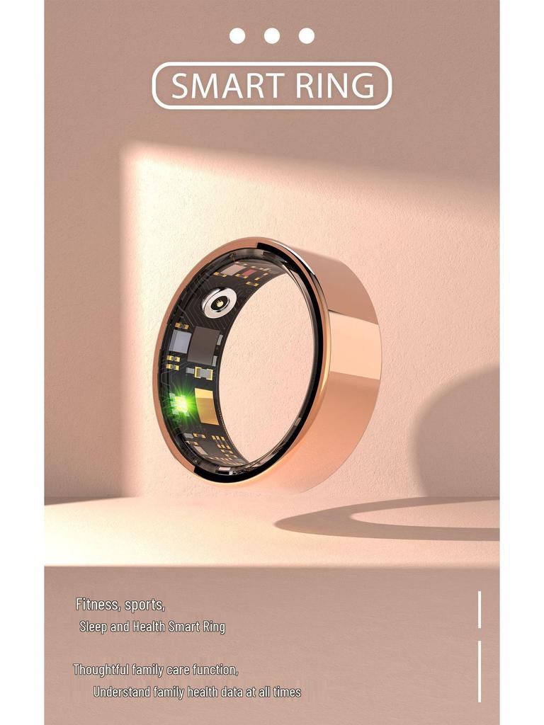R11M Smart Ring: Real-time Heart Rate & Blood Oxygen Monitor, Waterproof Sports Pedometer with Multiple Modes & Remote Care.
