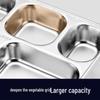 YUTAI 304 Stainless Steel Deep 5-Compartment Lunch Plate