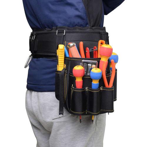 Yumeen Waist Bag, Nail Pouch, Electrician, Carpenter, Frame Carpenter, Gardening, Work Tool Waist Bag, Nail Pouch, Temporary Frame, Lightweight DIY, 2