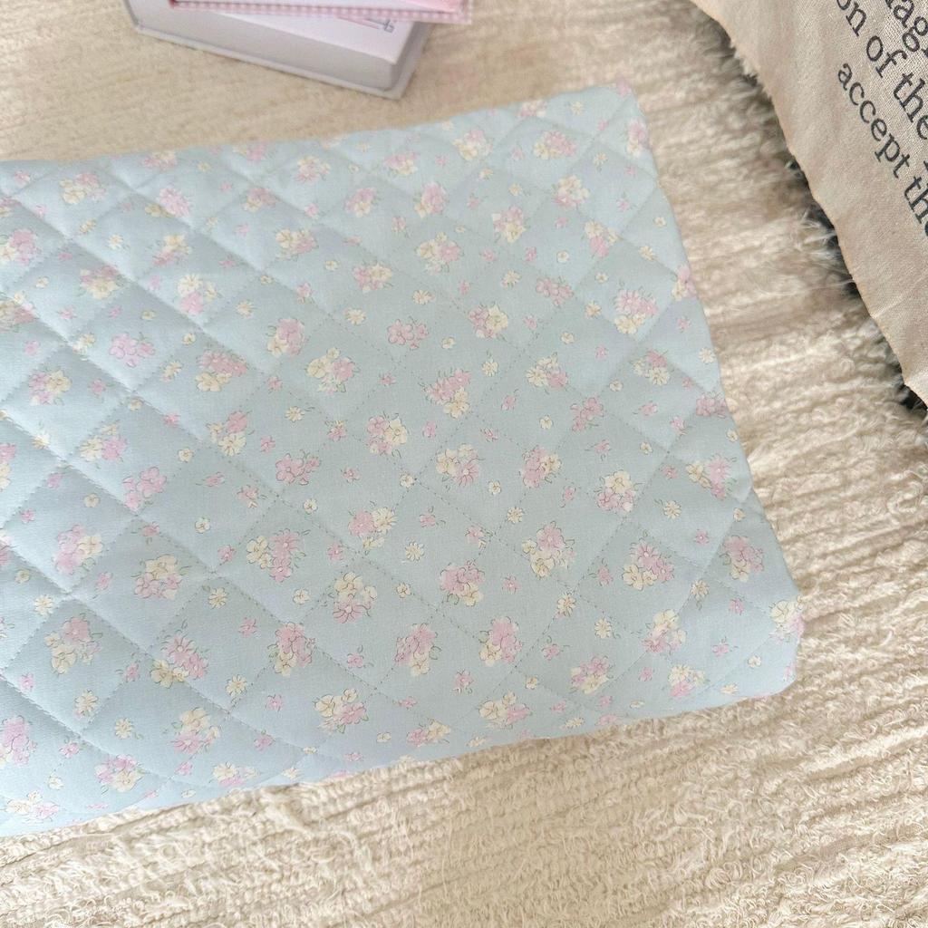 40-Count Quilted Cotton Korean-Style Floral Fabric Jacket for Autumn/Winter