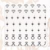 Профессиональная наклейка для дизайна ногтей 22_Gem Silver (S2495976)