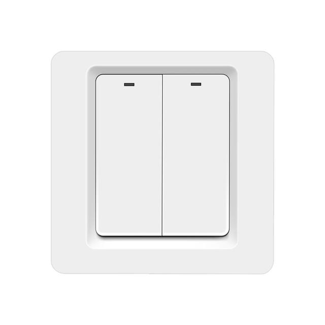 DIY Apple HomeKit EU Smart Switch Button Type 100-240V 1/2/3 Gang Smart Home Compatible with Alexa Google Home With Neutral