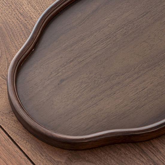 Бамбуковый сервировочный поднос Фруктовое блюдо Поднос для хранения чайных чашек Многофункциональное блюдо для закусок для фруктов, десертов, сыра