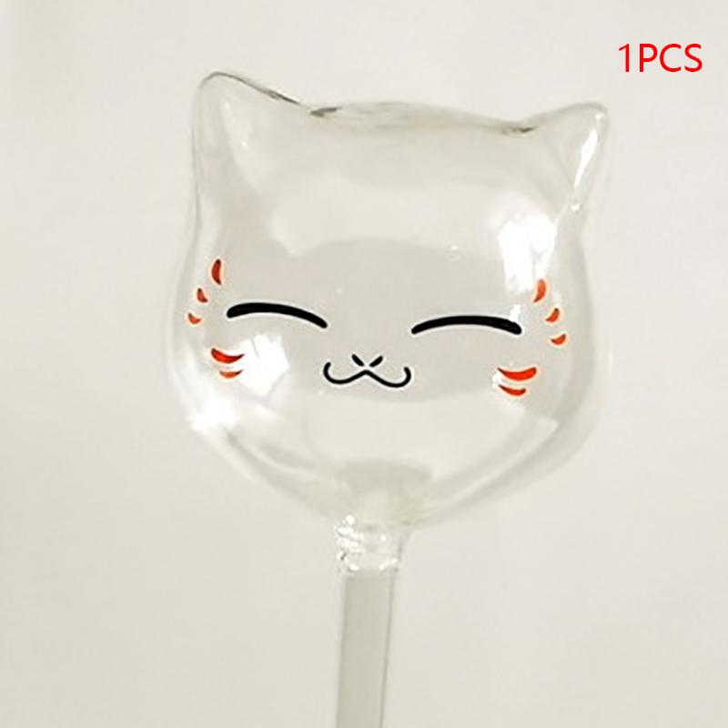 Автоматические лампы для полива растений. Самополивные шары в форме кошки. Прозрачное стекло. Водяные лампочки для растений. Система самополива растений.