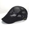 Summer Mesh Breathable Berets Men Women Casual Outdoor Adjustable Newsboy Caps Golf Hat Fashion Solid Flat Caps