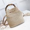Женская сумка, винтажная пляжная сумка в стиле ретро, ​​соломенная веревка, вязаная сумка-ведро, сумка-мессенджер