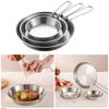 304 Stainless Steel Folding Skillets Portable Nonstick Frying Pans with Removable Handle Practical Kitchen Cookware
