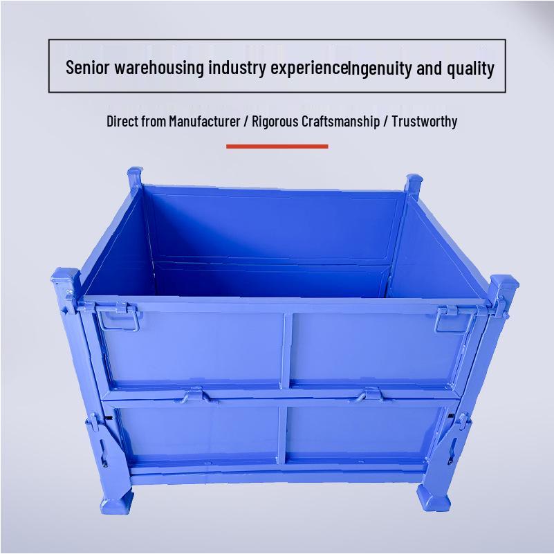 Foldable Heavy-Duty Steel Industrial Box