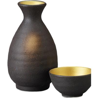 Саке Бутылка саке и Чок x Bizen Uchikin 2 Набор бутылки саке и чашки для саке Посуда Мино Ale-net Набор, Набор, 7,7 см 14,6 см В, Прибл.. 340 куб.см, Нет. (2 куска),