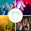1 Pair Kids Plastic Resin Headband Glow In The Dark Cat Ear Hair Hoop Birthday Parties Cosplay Hair Accessory