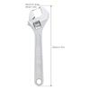 4 / 6 / 8 / 10 Inch Clear Scale Ruler Adjustable Wrench with Maximum Gripping Power, Heavy Duty Drop Forged Steel Open End Wrench