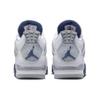 Кроссовки унисекс Air Jordan 4 Retro Midnight Navy Белые светло-дымчато-серые огненно-красные DH6927-140