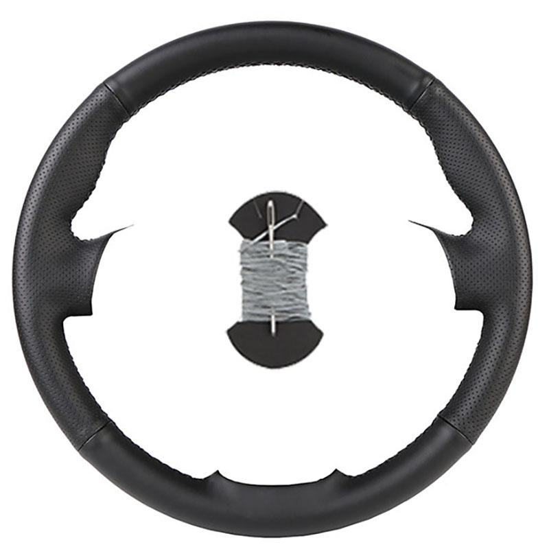 TQ014Custom Carbon Fiber Leather Car Steering Wheel Cover For Ford Focus 2 2005-2011 (3-Spoke) Anti-Slip Fix Worn OEM Wheel
