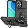 Protective Phone Case - Ultra-Resistant Protection - for iPhone 17 - Black - Shockproof - With Ring
