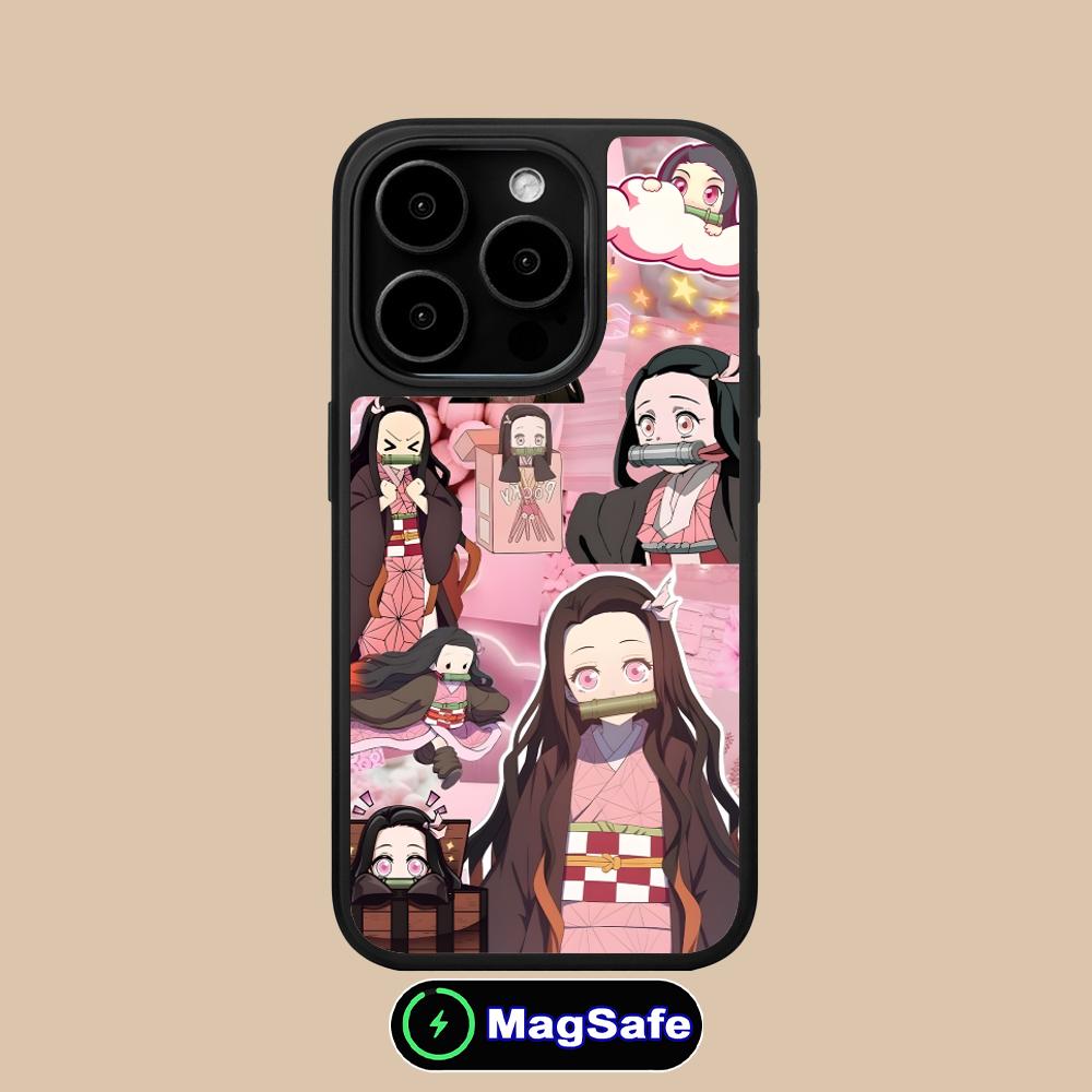 Blade Extinction Anime Nezuko Phone Case for iPhone 17 16 15 14 13 12 11 Air Pro Max Plus Magsafe Matte Surface Colorful Cover