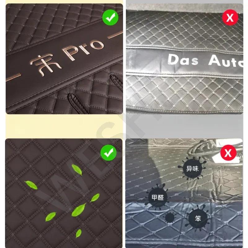 Full Coverage Leather Trunk Mat For BYD song pro dmi 2024-2025 Boot Liner Tray Waterproof Mud Protector Cargo Carpet