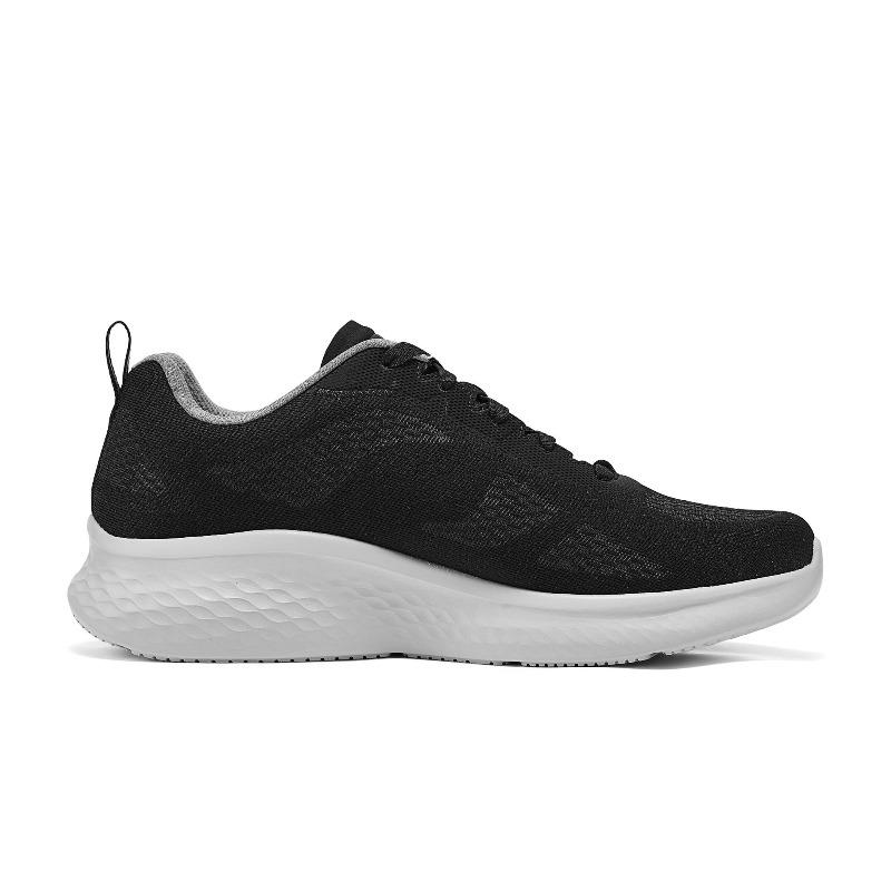 Skechers Спортивные мужские низкие беговые кроссовки Черные Комфортные Универсальные 232861-BKGY