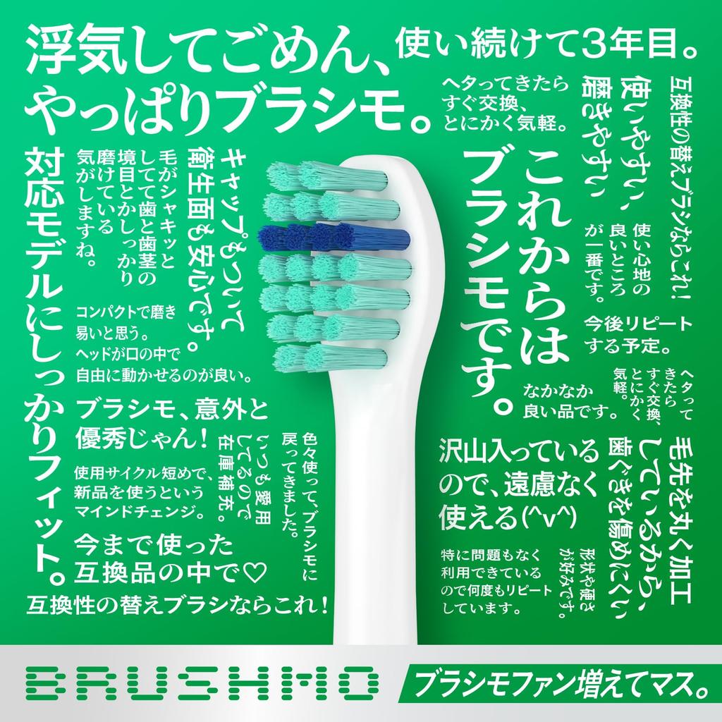 Теперь в стоматологических клиниках в Brushmo доступны совместимые щетки для Philips Sonicare Electric Basic Mini, упаковка 8 штук, зубные щетки Tokyo, размер,