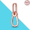 925 Silver Me Series Eye Medallion Pendant Charms for Bracelet Necklace DIY Link Earring Styling Two-ring Connector Jewelry