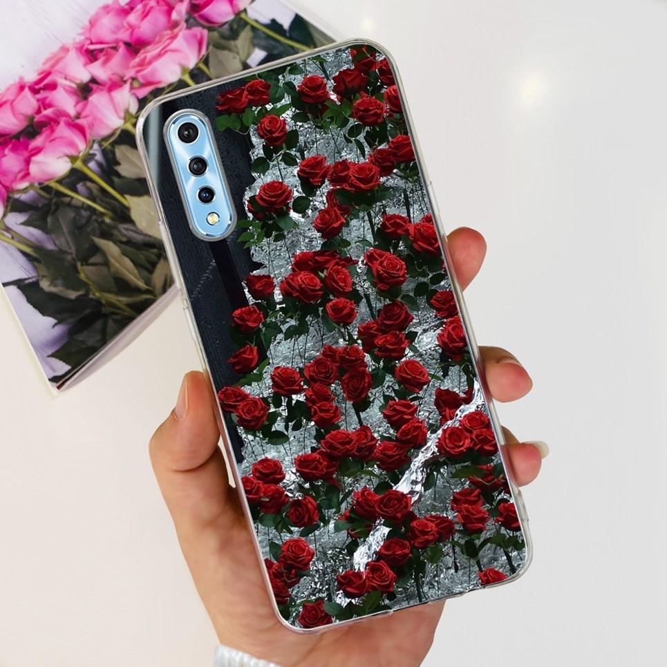 Для Vivo 1907 Vivo Y7s Y17s Чехол Задняя крышка Мультяшный Крутой стиль Животные Девичий Цветок Мода Мягкий ТПУ Силиконовый Бампер VivoY17s