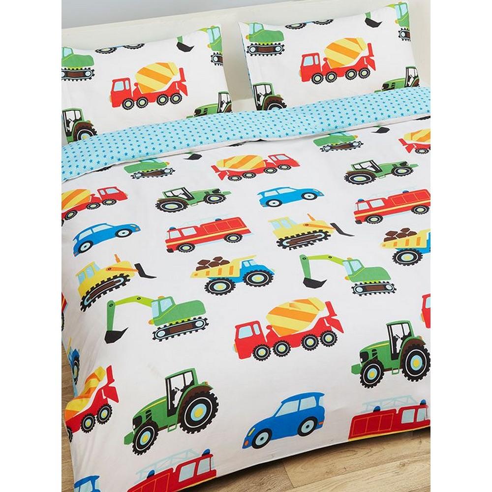 PriceRightHome Комплект пододеяльников для детских грузовиков и транспорта