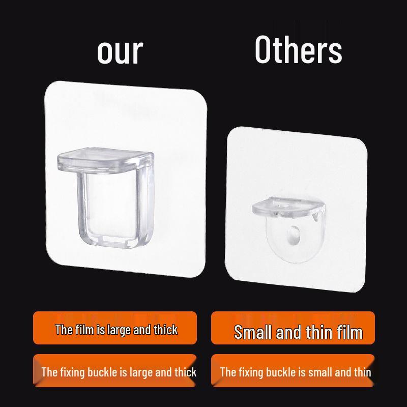 Adhesive Seamless Shelf Partition Bracket, No-Drill Load-Bearing Divider Tray Fixator.