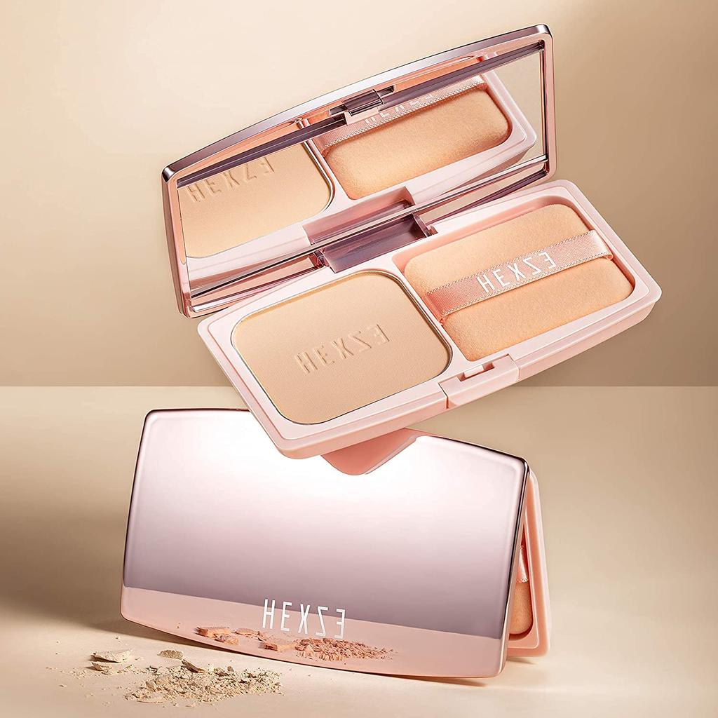Тональный крем для ухода за кожей Hexze, Пудровая основа, Консилер, Пудра для лица, Покрытие пор, Дневной макияж, Контроль себума, Осветляет тон кожи