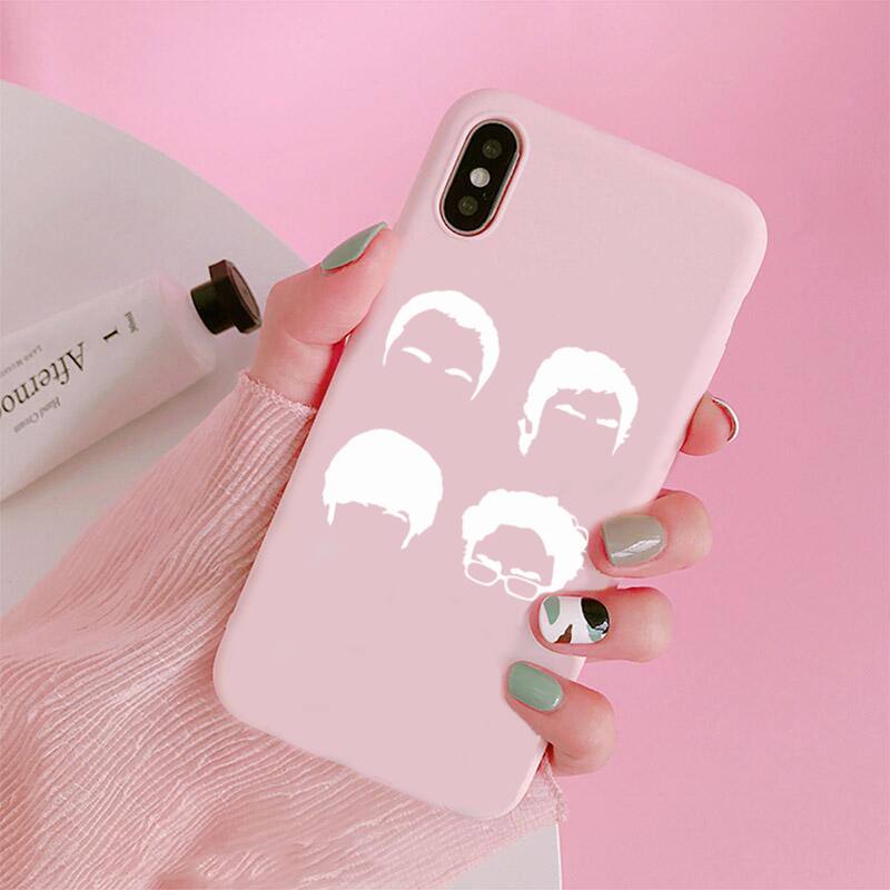 Big Bang Theory Phone Case For Iphone 12 11 Pro Max Mini XS 8 7 6 6S Plus X SE 2020 XR Matte Candy Pink Silicone Cover