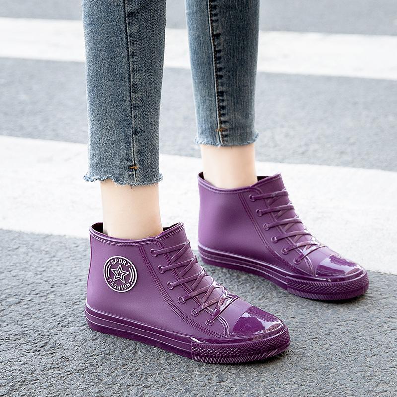 Waterproof Shoes Women's Rain Shoes Wholesale Rain Boots Student Non-slip Rubber Shoes Adult Water Boots Short Fashion Work Shoes