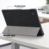 Трехскладной кожаный чехол-книжка для планшета Samsung Tab A8 10.5 SM-X200/X205