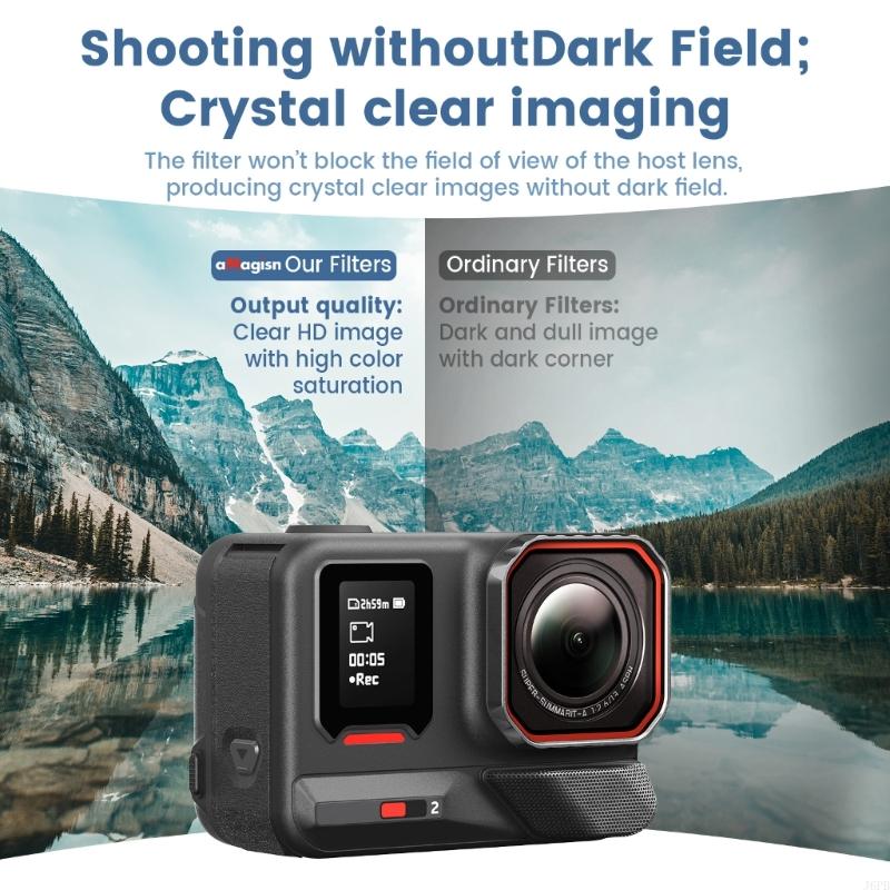 Scratch Proof CPL Camera Lens Filter 98% Light Transmission Water Resistant Coating for Insta360 AcePro2